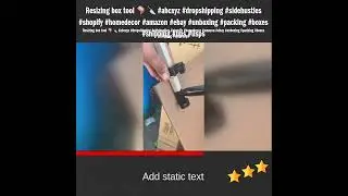Resizing box tool 📦 🔪 #abcxyz #dropshipping #sidehustles #shopify #homedecor #amazon #ebay #unbox