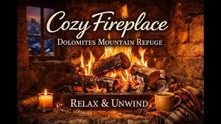 RELAX DAVANTI AL FUOCO DEL CAMINETTO IN UN VERO RIFUGIO SULLE DOLOMITI #dolomiten #dolomites