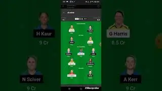 UPW vs MlW Dream11 grandling teamTeam