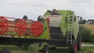 CLAAS Laser Pilot, Żniwa 2012, Niewieścin, CLAAS TUCANO 430 APS, Laser Pilot