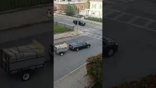 Honda Altima stops in crosswalk illegal trailer texting while driving #violation