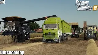 🇳🇱 Harvesting Wheat, Baling & Collecting straw bales │Dutchcolony│FS 19│4