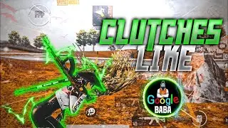 ⚡️Clutches Like Google Baba Gaming🔥 // Jonathan 2 Finger Controls // Pubg Montage