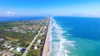Melbourne Beach, Florida Drone Footage before Hurricane IRMA
