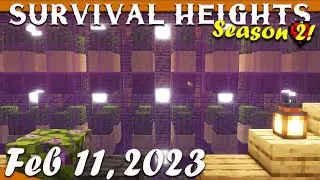 Cactus Farm Making! | Minecraft Survival Heights [Stream 2-11-23]