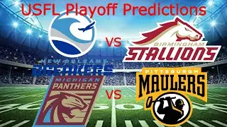 My USFL Playoff Predictions