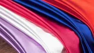 [OneYard] Very Shiny Slightly Stretch Cheap Satin Fabric 39005