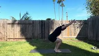 Yoga 30 minutes Dolphin Down Dog Chair Pose Twist With Hip Flexor Strengthening 