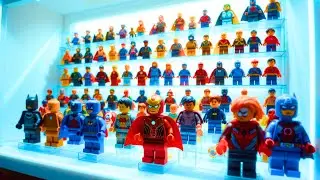 Satisfying ASMR: Building the Ultimate LEGO Superhero Minifigure Display Stand