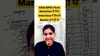 66th BPSC Min Interview Marks|66th bpsc Marks|66th bpsc final result 2022 out|bpsc latest news today