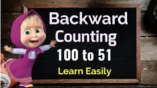 Reverse counting 100 to 51, with music and animation, Backward counting 100 to 51, Back counting