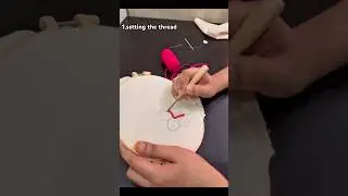 punch needling for beginners😊#diy #punchneedle #punchneedleart #yarn #craft #youtubeshorts #trend