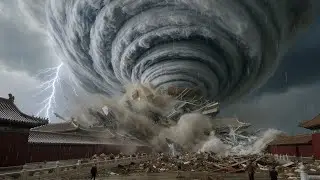 Apocalypse in China: Beijing Drowned by Tornado and Flood