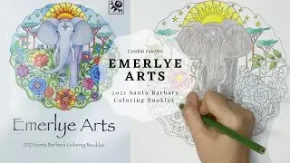 FIRST EVER SPONSOR! Emerlye Arts 2021 Santa Barbara Coloring Booklet