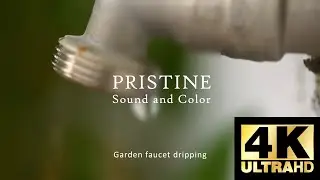 4K Garden faucet dripping water Sound & Color - Sleep, Study and Relaxation