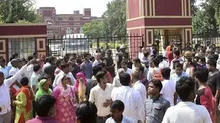 Parents, police clash outside Ryan International School in Gurugram