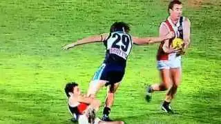Cute AFL player gets dacked