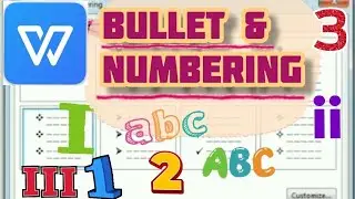 Office Word Bullet and Numbering | Points | Insert | Create | Step Mudah