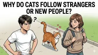 Why Do Cats Follow Strangers or New People? | Attachment or Curiosity? #viral #catpsychology