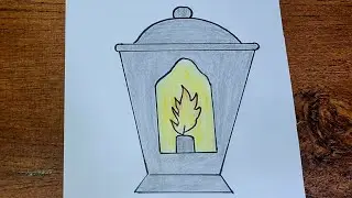 How to draw a Ramadan lantern 2026 / Easy drawing  2026  رسم فانوس رمضان سهل 