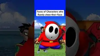 Лица персонажей, которые редко показывают свое лицо: #supermario