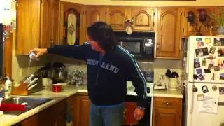 Jason Albone .... Coin through beer trick