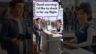 Airport Checking Conversation | Easy English conversation for Beginners #englishconversation