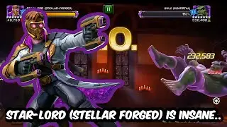 Star-Lord (Stellar Forged) 7* Gameplay - Biggest SP2 CRIT !! OMG 😲 &hearts;️ 😍 - Can't wait to get him! 