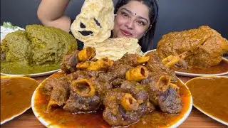 💥LAkSHA PRATHA 💥SPICY MUTTON NALLI CURRY  2 WHOLE CHICKEN CURRY MUTTON EATING VIDEO 💯