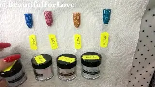 Dipping powder glitter Nicole Diary - more swatches