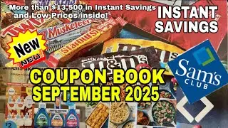 NEW SEPTEMBER COUPON BOOK | SAM'S CLUB🇺🇸 | INSTANT SAVINGS | PREVIEW | #Len TV Vlog