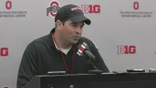 OSU head coach Ryan Day speaks after spring drill April 1, 2019