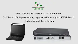 Dell LED KMM Console Rackmount, Dell DAV2108 8-port KVM Switch Unboxing and Installation