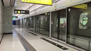 港鐵東鐵線R-Train D100/D102離開會展站2號月台