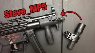 MP5k: Крепление на направляющую башню переднего прицела