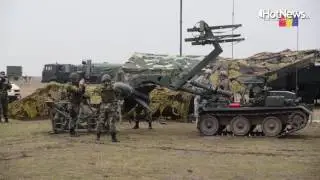 Patriot Missile system for the first time in Romania - training with Romanian Hawk Missile System