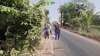 Installation of high tension overhead lines in 33000volts power wings