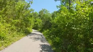 [4K] Nickerson State Park in Brewster Massachusetts Ober Trail Bike Ride Cape Cod