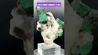 Emerald Crystal Specimen ~ 145 Grams. #emerald #emeraldspecimen #crystalhealing #shortsfeed #viral
