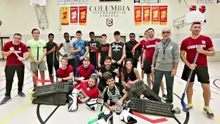 Staff v.s Students Floor Hockey Game