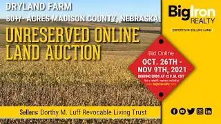 80+/- Acres Madison County, Nebraska  - Unreserved Online Land Auction - BigIron Realty