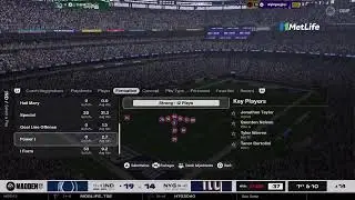 UNC Madden league 26 league COLTS vs Giants
