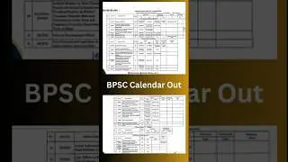 आ गया BPSC New Calendar 🔥 #shorts #bpsccalander #bpscupdates
