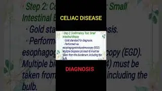 CELIAC DISEASE: DIAGNOSIS #medicaleducation #medicallecture #viral_video