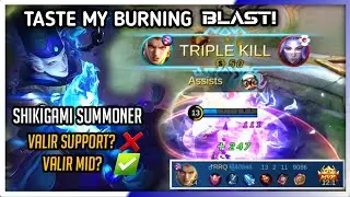 Valir support still ??? Nah Nah Mid valir epic Gameplay | valir guide mobile legends
