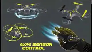 Motion Control Drone with Glove Force Technology