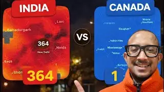 Why Canada Has Better Air Quality Than India | Real AQI Comparison 🇨🇦🇮🇳 #toronto #canada #india #aqi