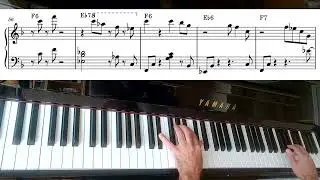 Old Devil Moon, piano solo, medium swing, SHEET MUSIC