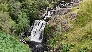 Flying dji mini 4 pro up Mosedale Force Lake District