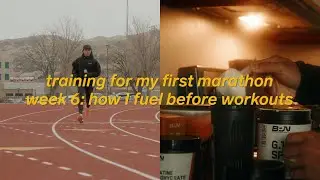 hybrid athlete training for my first marathon week 6 | how I fuel before workouts